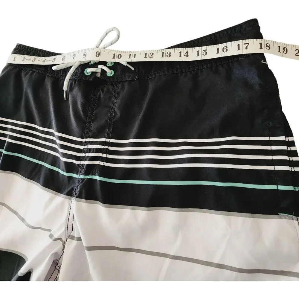 Goodfellow & Co Swim Board Shorts Men's Size Large Striped 9